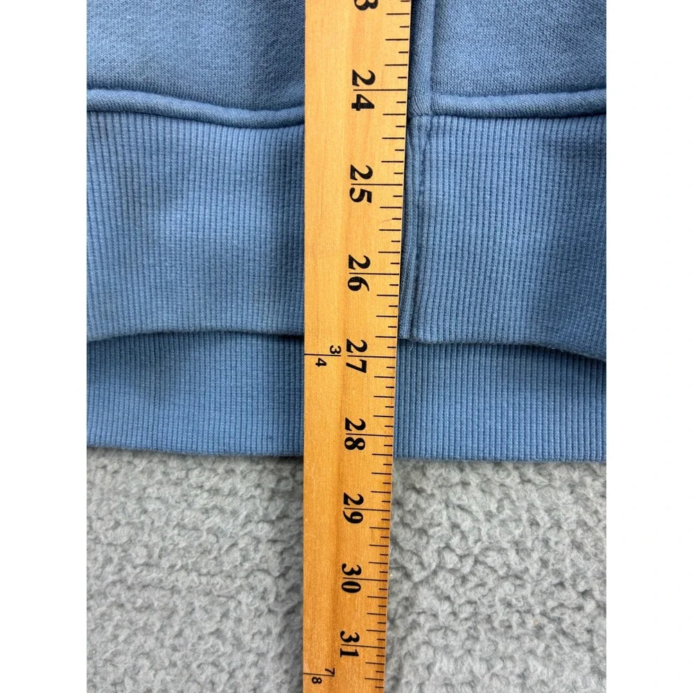 True Religion Buddha Graphic Full Zip Hoodie Sweatshirt Mens L Blue Streetwear